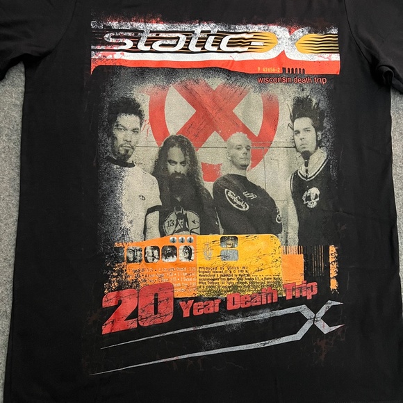 STATIC-X 2019 Wisconsin Death Trip 20th Anniversary US Tour Shirt - Picture 2 of 8